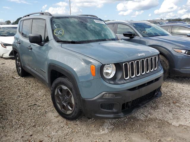 ZACCJAAB7HPF79509 - 2017 JEEP RENEGADE S BLUE photo 1