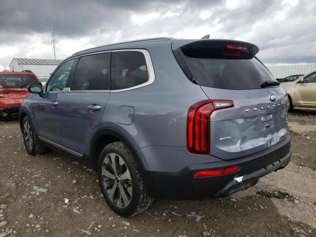 5XYP6DHC8LG084456 - 2020 KIA TELLURIDE BLUE photo 3