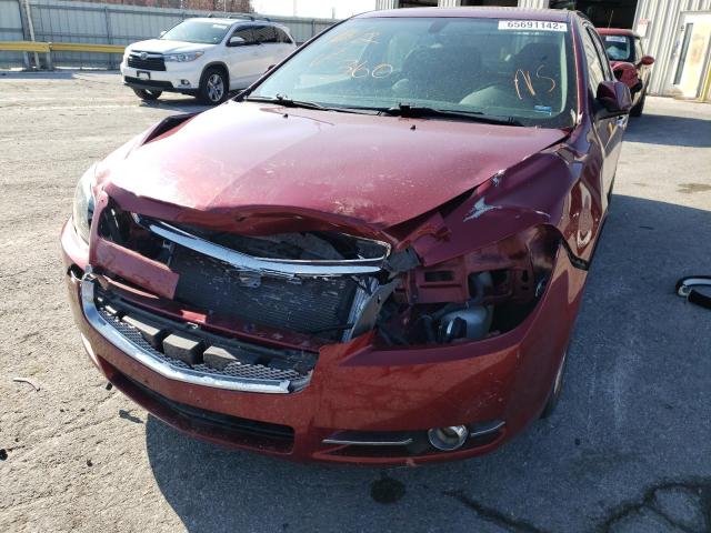 1G1ZE5E11BF171047 - 2011 CHEVROLET MALIBU LTZ წითელი ფოტო 9