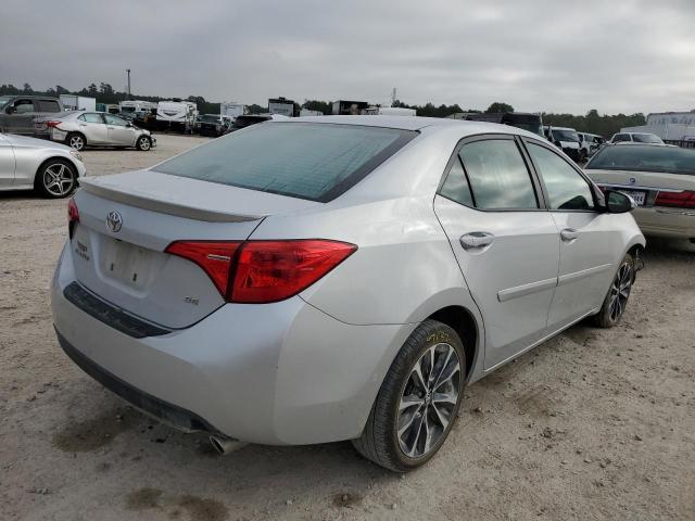2T1BURHE7HC781957 - 2017 TOYOTA COROLLA L SILVER photo 4