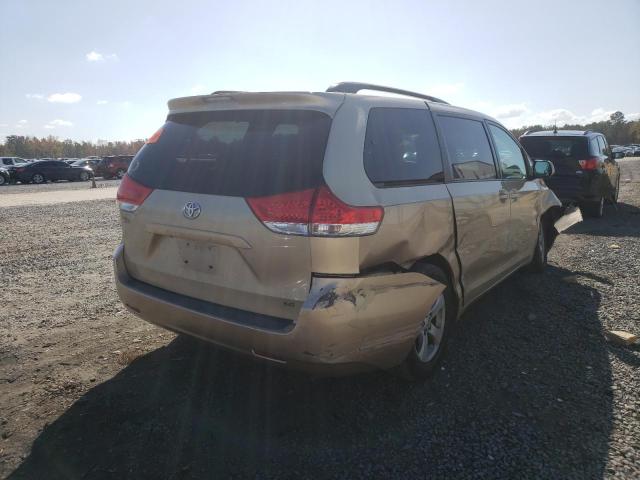 5TDKK3DC6BS016163 - 2011 TOYOTA SIENNA LE GOLD photo 4