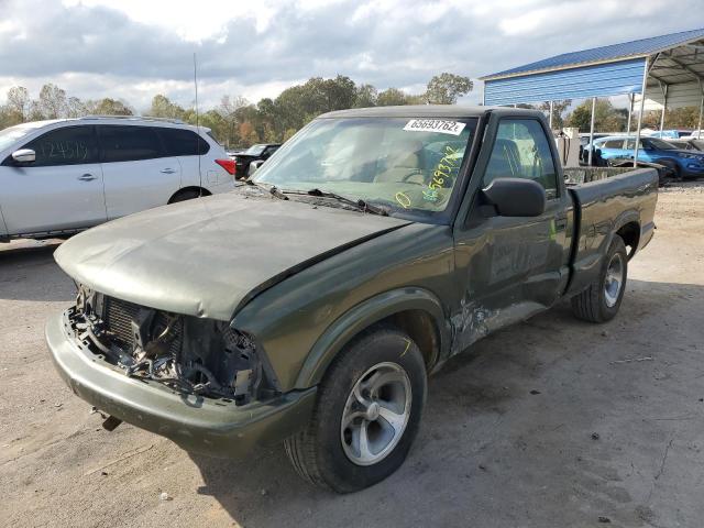 1GCCS145618115045 - 2001 CHEVROLET S10 GREEN photo 2