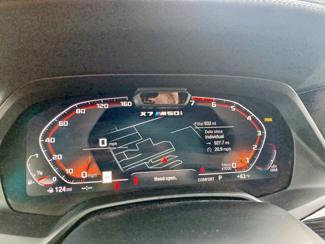 5UXCX6C09N9M64168 - 2022 BMW X7 M50I BLUE photo 8