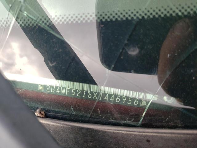 2G4WF5213X1446956 - 1999 BUICK REGAL GS Бордовый фото 10