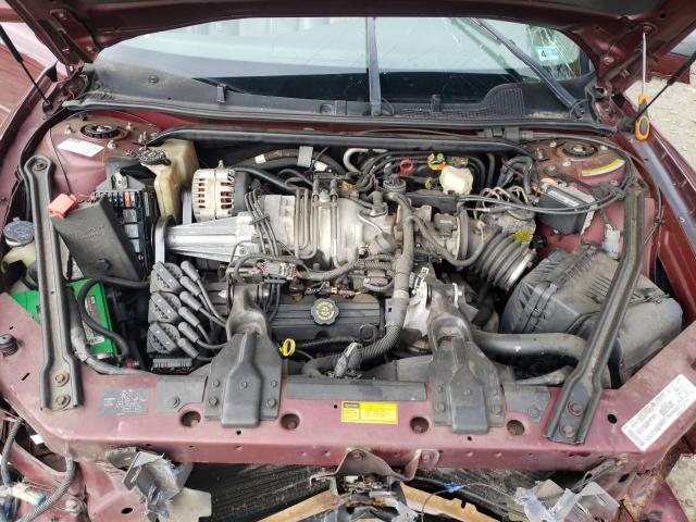 2G4WF5213X1446956 - 1999 BUICK REGAL GS Бордовый фото 7