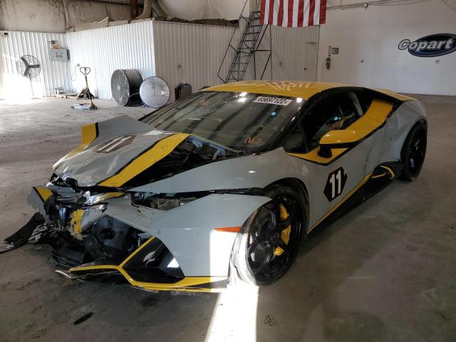 ZHWUF4ZF0LLA15089 - 2020 LAMBORGHINI HURACAN EV TWO TONE photo 2