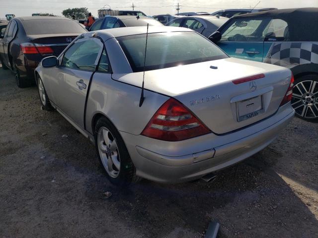 WDBKK65F33F294383 - 2003 MERCEDES-BENZ SLK 320 SILVER photo 3