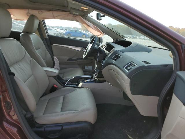 19XFB2F97FE031588 - 2015 HONDA CIVIC EXL Kasztanowy zdjęcie 5