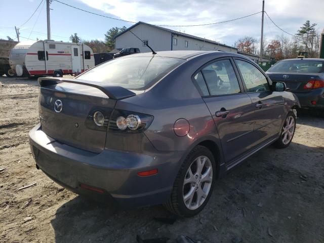 JM1BK324281818968 - 2008 MAZDA 3 S GRAY photo 4