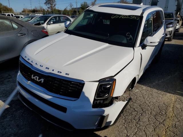 5XYP6DHC9NG312029 - 2022 KIA TELLURIDE WHITE photo 2