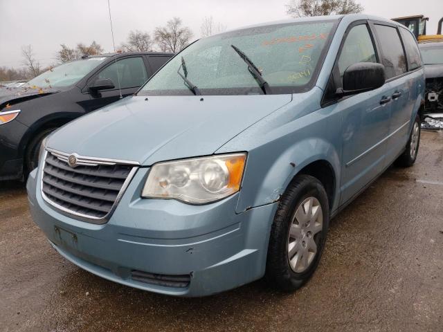 2A8HR44H48R136741 - 2008 CHRYSLER TOWN & COU BLUE photo 2