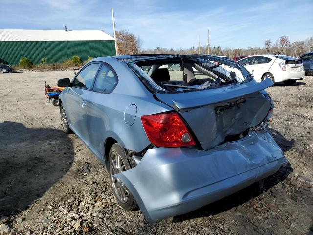 JTKDE177150033293 - 2005 TOYOTA SCION TC BLUE photo 3