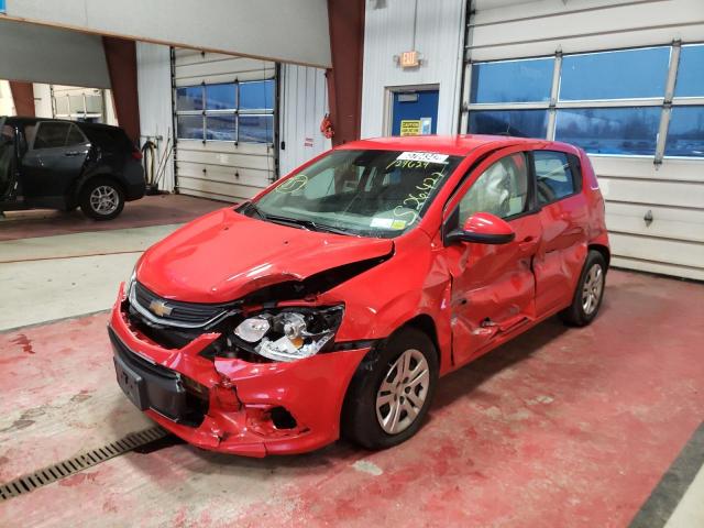 1G1JG6SB1L4129629 - 2020 CHEVROLET SONIC RED photo 2