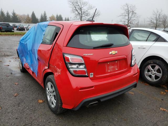 1G1JG6SB1L4129629 - 2020 CHEVROLET SONIC RED photo 3