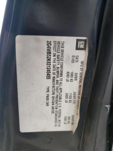 2G4WB52K831245455 - 2003 BUICK REGAL LS 黑色 照片 10