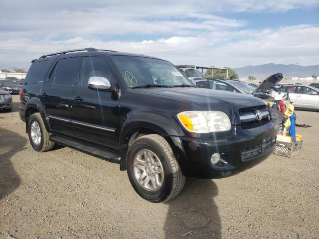 5TDZT38AX7S287027 - 2007 TOYOTA SEQUOIA BLACK photo 1