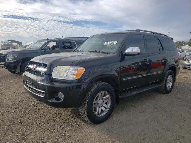 5TDZT38AX7S287027 - 2007 TOYOTA SEQUOIA BLACK photo 2