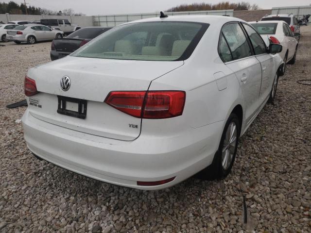 3VWLA7AJ0FM224270 - 2015 VOLKSWAGEN JETTA TDI WHITE photo 4