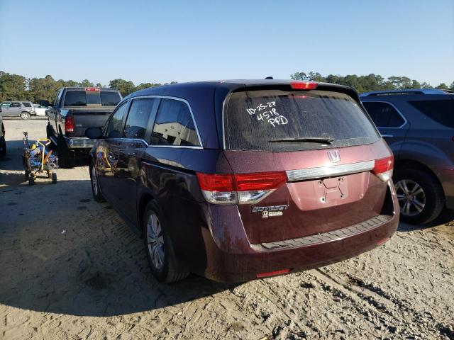 5FNRL5H66FB044518 - 2015 HONDA ODYSSEY EX MAROON photo 3