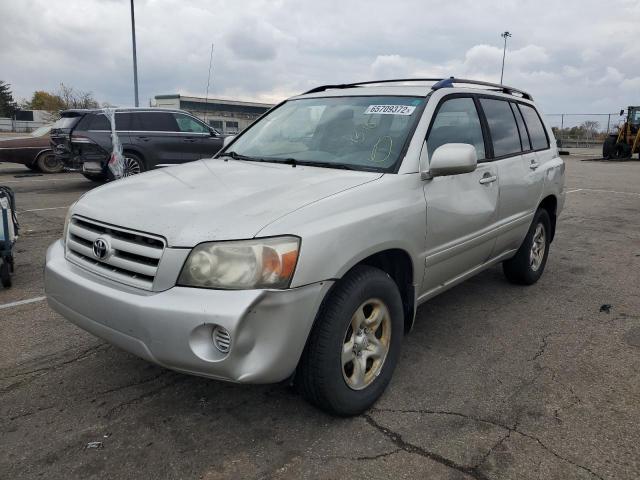 JTEGD21A560146632 - 2006 TOYOTA HIGHLANDER GRAY photo 2