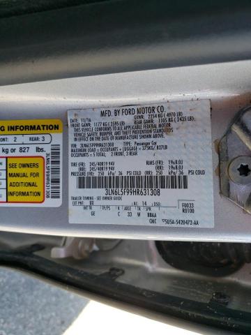 3LN6L5F99HR631308 - 2017 LINCOLN MKZ RESERV SILVER photo 10