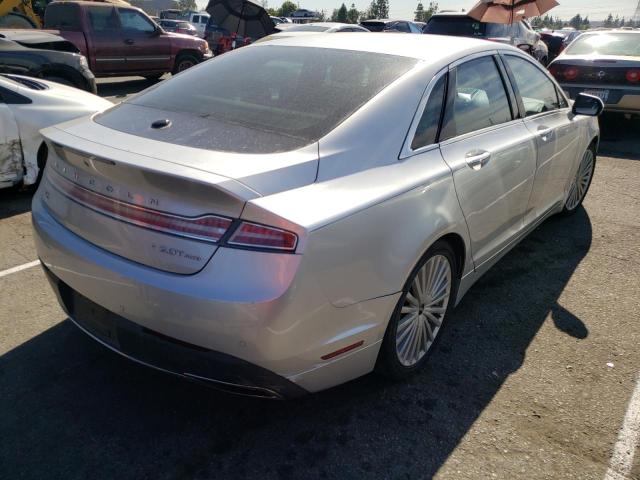 3LN6L5F99HR631308 - 2017 LINCOLN MKZ RESERV SILVER photo 4