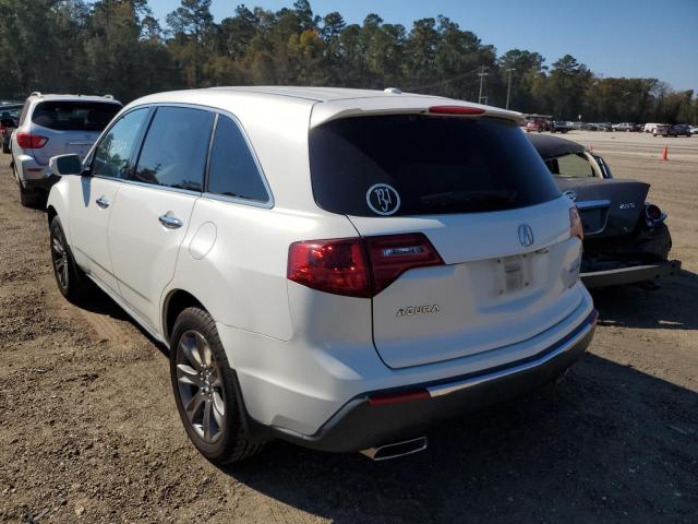 2HNYD2H79BH503412 - 2011 ACURA MDX ADVANC WHITE photo 3