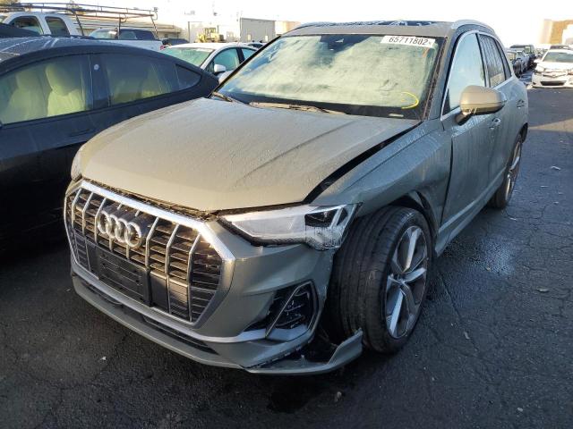 WA1EECF39L1035705 - 2020 AUDI Q3 PREMIUM GRAY photo 2