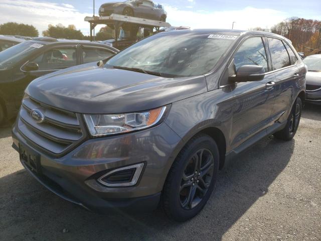 2FMPK4J96JBB22144 - 2018 FORD EDGE SEL GRAY photo 2