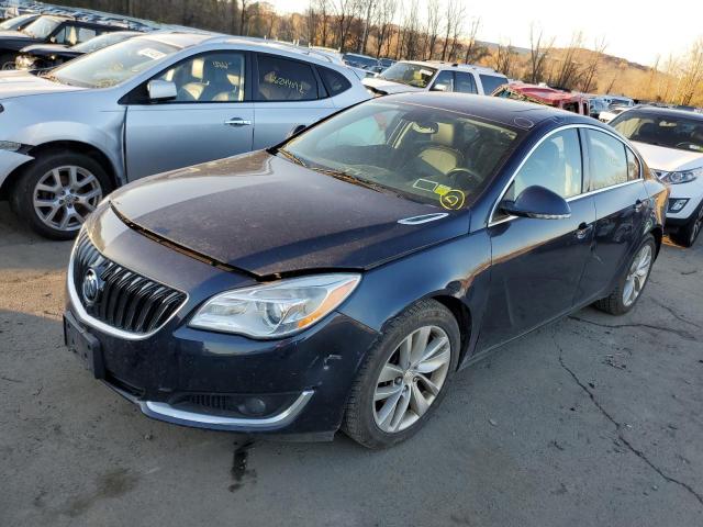 2G4GL5EX4G9123689 - 2016 BUICK REGAL BLUE photo 2