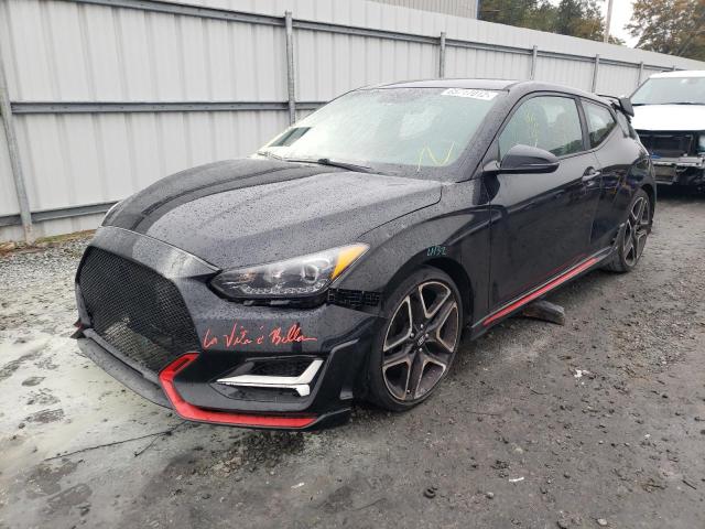 KMHT36AHXLU003704 - 2020 HYUNDAI VELOSTER N BLACK photo 2