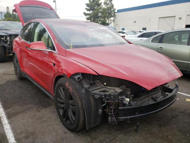 5YJXCAE23GF018784 - 2016 TESLA MODEL X RED photo 1