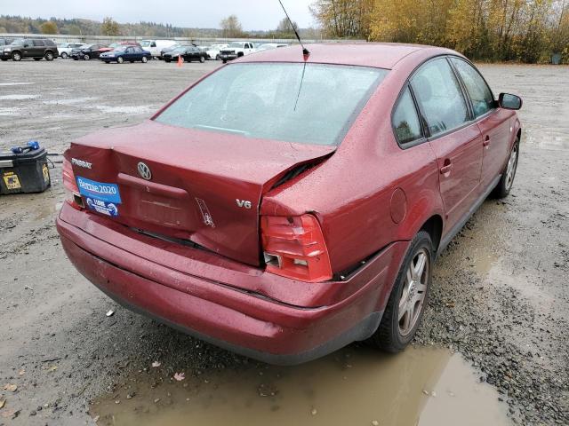 WVWPD23B6YP303234 - 2000 VOLKSWAGEN PASSAT GLX Tünd qırmızı foto 4