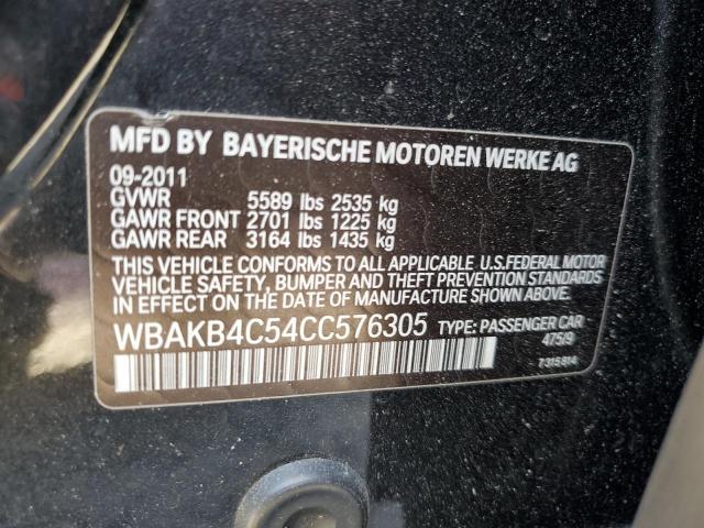 WBAKB4C54CC576305 - 2012 BMW 740 LI BLACK photo 12