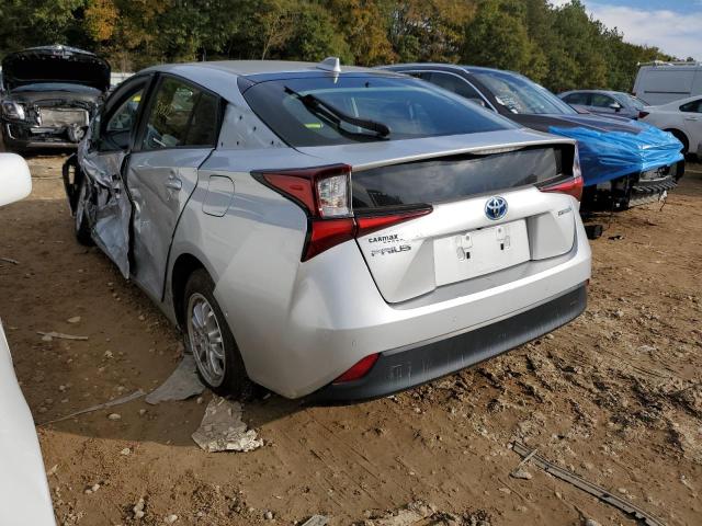 JTDKARFU0L3113616 - 2020 TOYOTA PRIUS L SILVER photo 3