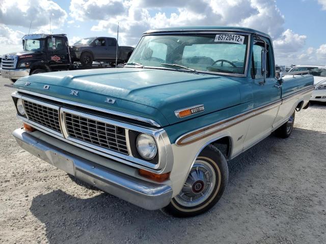 F10YLH96720 - 1970 FORD F 100 TURQUOISE photo 1