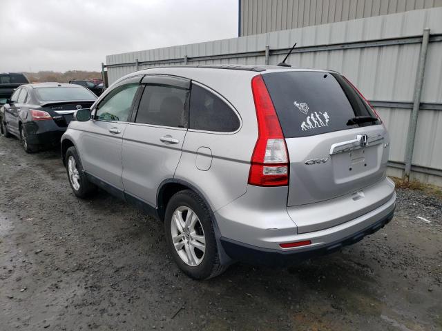 5J6RE4H71BL082155 - 2011 HONDA CR-V EXL SILVER photo 3