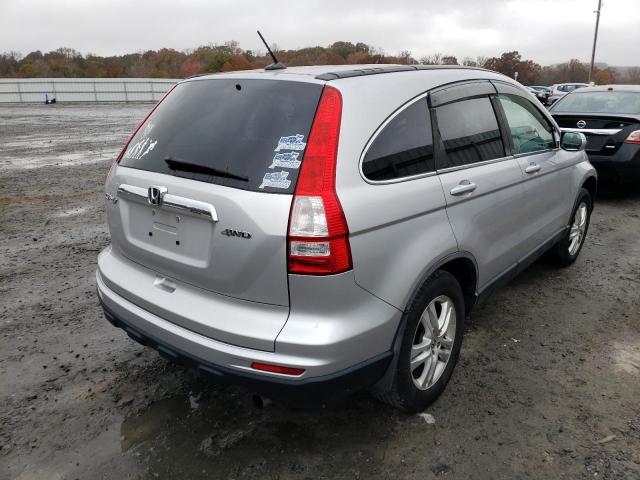 5J6RE4H71BL082155 - 2011 HONDA CR-V EXL SILVER photo 4