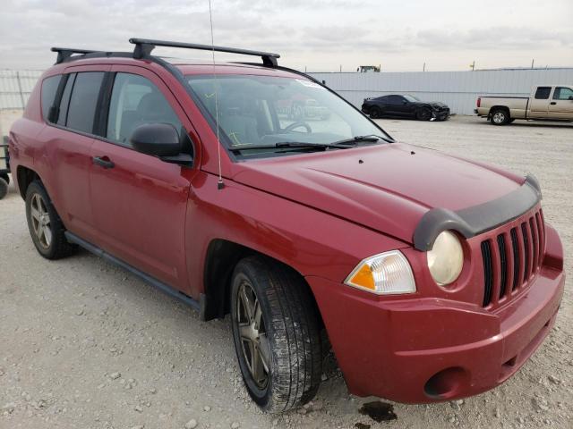 1J8FT47W77D205636 - 2007 JEEP COMPASS RED photo 1