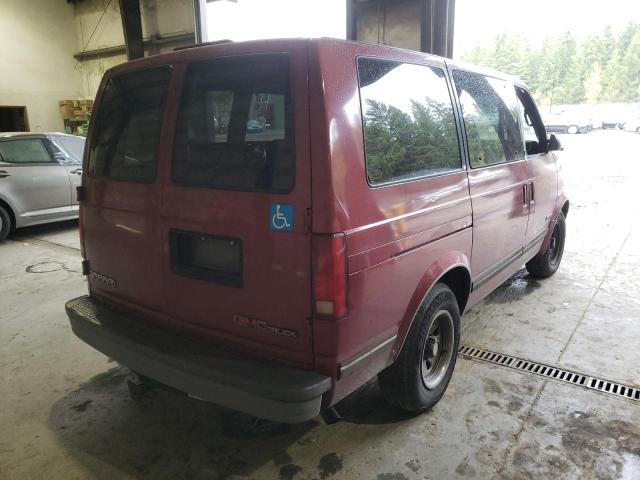 1GKDM19W7SB531467 - 1995 GMC SAFARI XT BURGUNDY photo 4