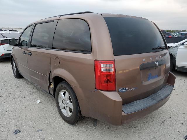 2D8HN44H88R771885 - 2008 DODGE CARAVAN BROWN photo 3