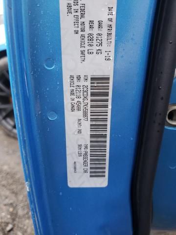 2C3CDXGJ7KH588877 - 2019 DODGE CHARGER SC BLUE photo 10