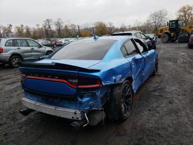 2C3CDXGJ7KH588877 - 2019 DODGE CHARGER SC BLUE photo 4