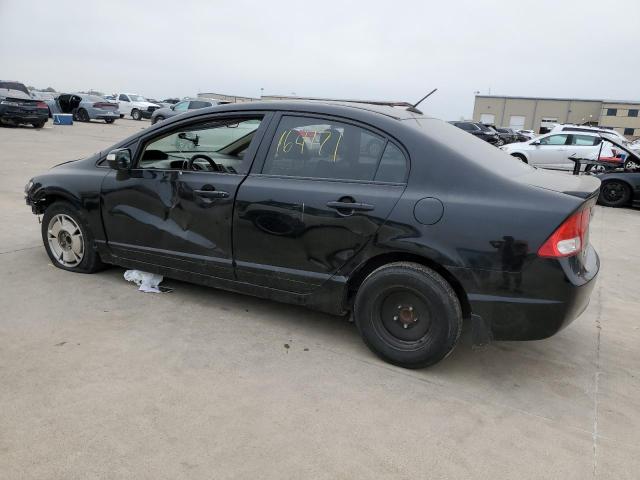 JHMFA36299S013833 - 2009 HONDA CIVIC HYBR BLACK photo 2