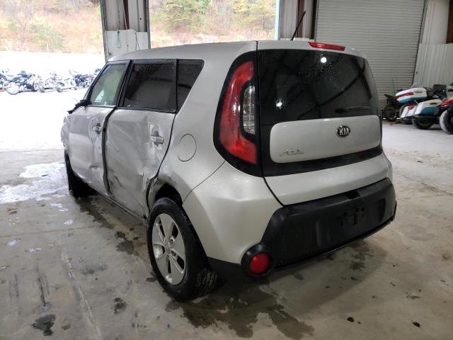 KNDJN2A26F7757616 - 2015 KIA SOUL SILVER photo 3