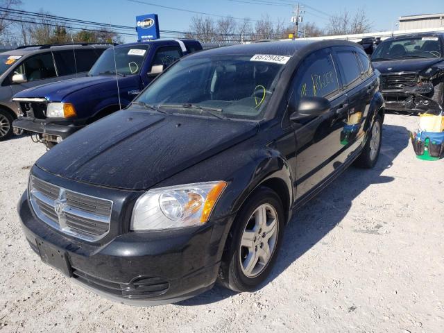 1B3HB28B58D747470 - 2008 DODGE CALIBER BLACK photo 2