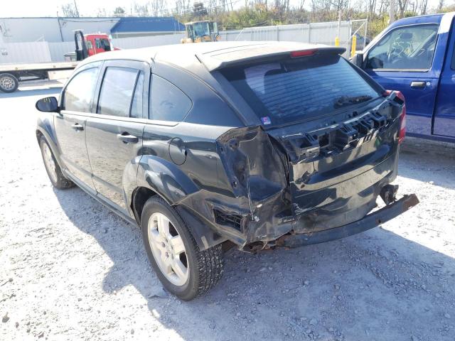 1B3HB28B58D747470 - 2008 DODGE CALIBER BLACK photo 3