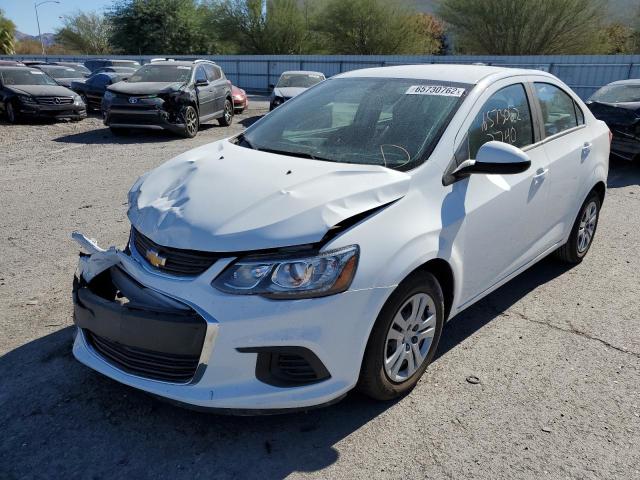 1G1JB5SHXH4153898 - 2017 CHEVROLET SONIC LS WHITE photo 2