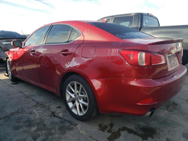 JTHBF5C20B5144220 - 2011 LEXUS IS 250 RED photo 2