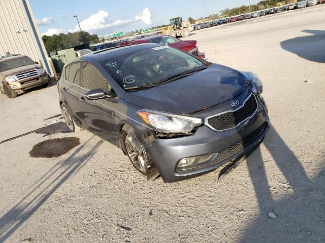 KNAFX5A82G5546767 - 2016 KIA FORTE EX BLUE photo 1